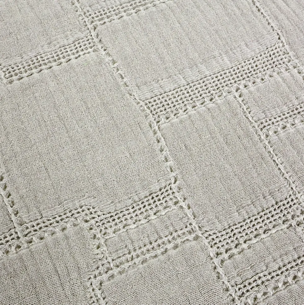 Copridivano Copriletto Jacquard Mirion Grigio 260x260