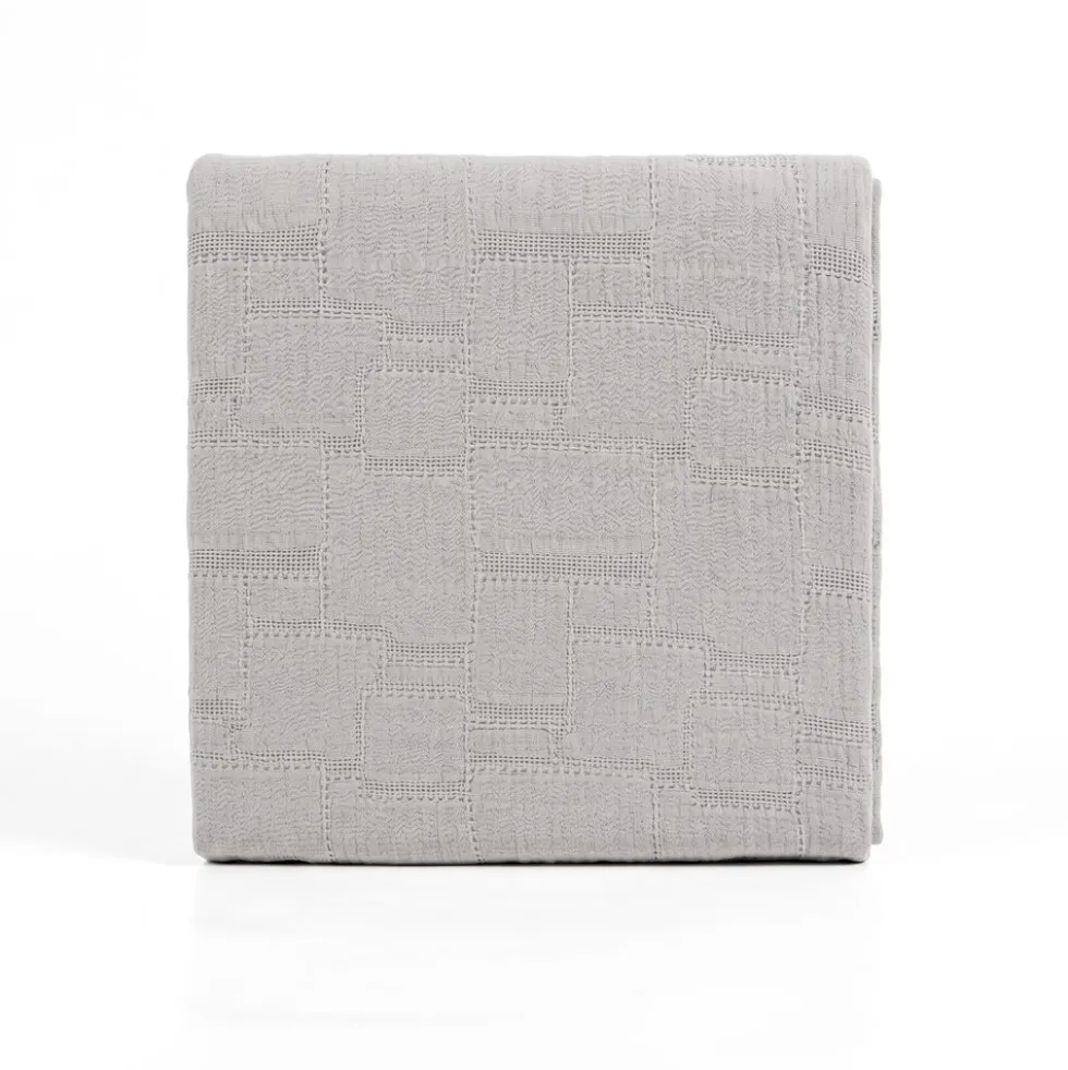 Copridivano Copriletto Jacquard Mirion Grigio 260x260