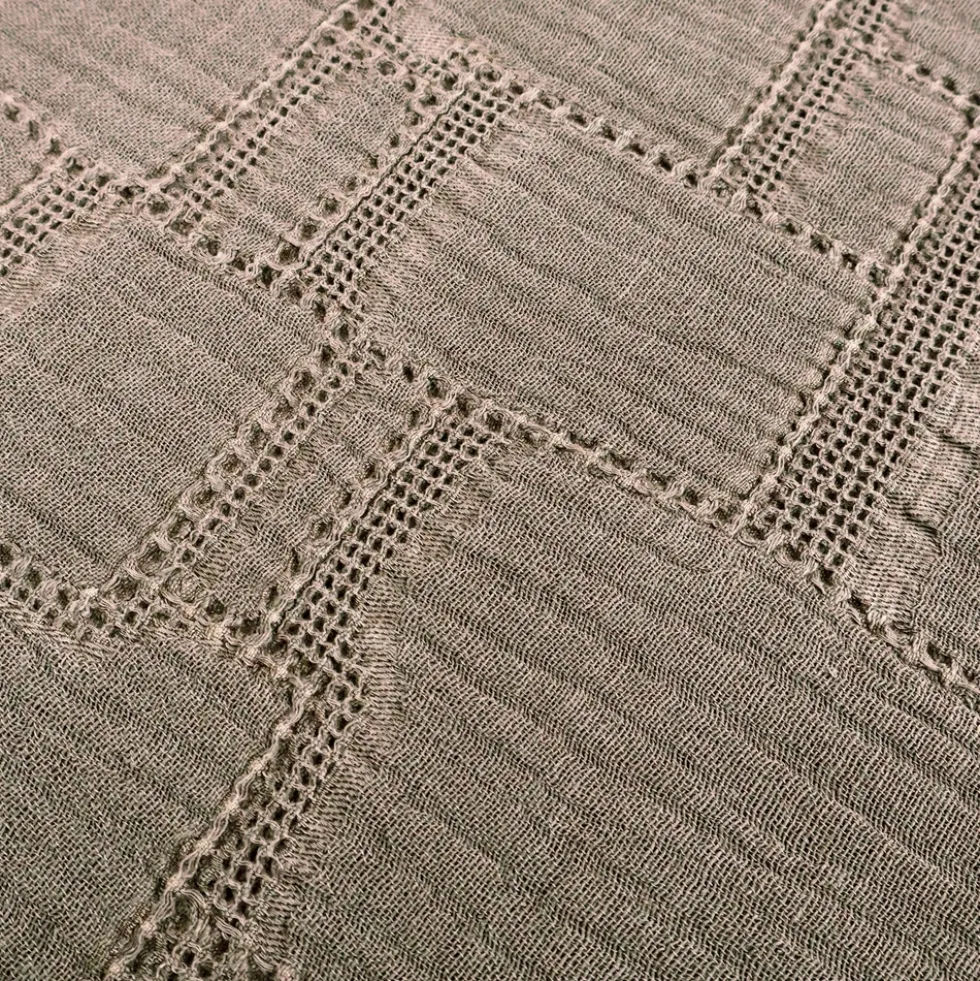 Copridivano Copriletto Jacquard Mirion Tortora 210x260