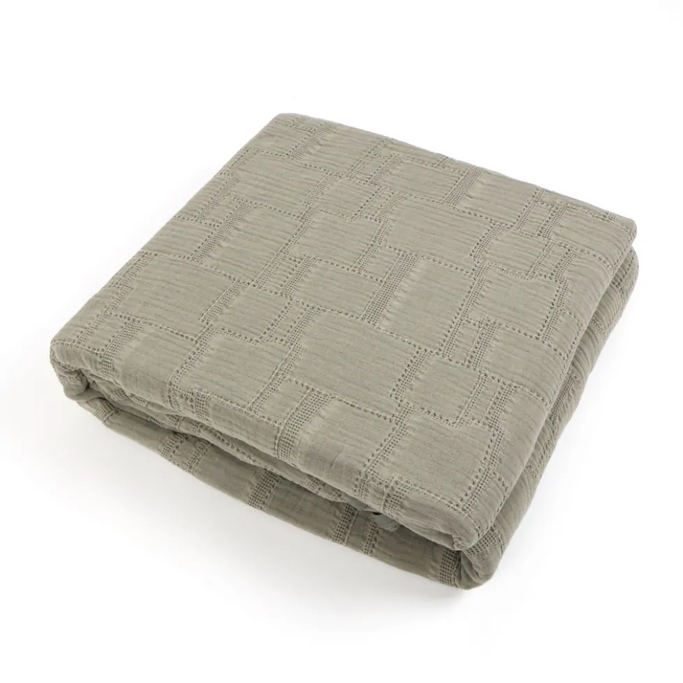 Copridivano Copriletto Jacquard Mirion Verde 170x260