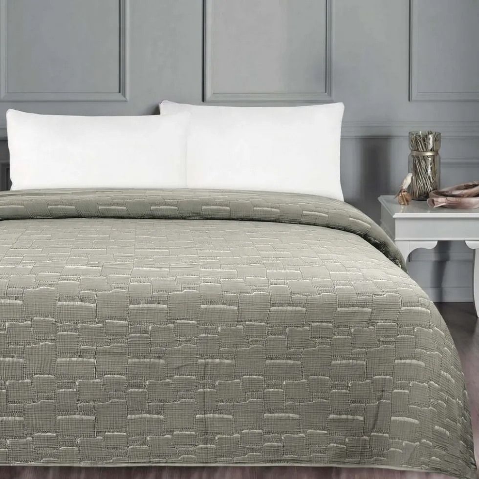 Copridivano Copriletto Jacquard Mirion Verde 170x260