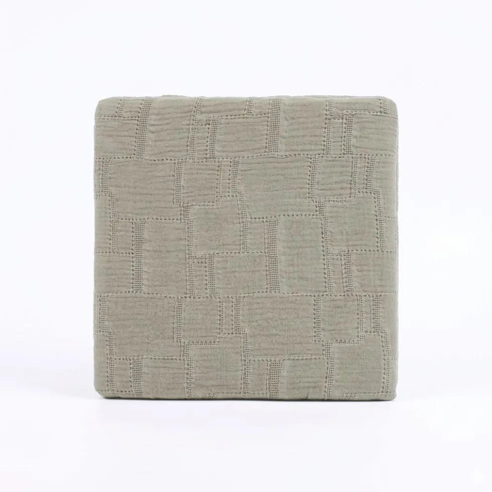 Copridivano Copriletto Jacquard Mirion Verde 170x260
