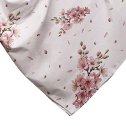 Copridivano copritutto cotone leggero Silene fiori rosa 260 x 295