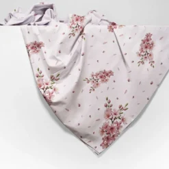 Copridivano copritutto cotone leggero Silene fiori rosa 260 x 295