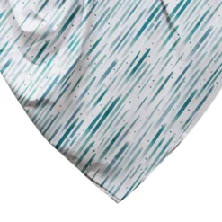 Copridivano copritutto cotone leggero Lyra riga azzurra 260 x 295