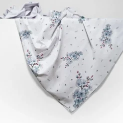 Copridivano copritutto cotone leggero Silene fiori azzurri 260 x 295