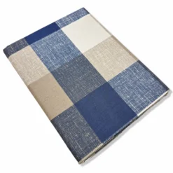 Copridivano Copritutto cotone leggero Quadrettone blu 260 x 280