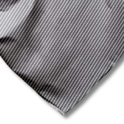 Copridivano Copritutto cotone leggero Manhattan riga grigio 260 x 280
