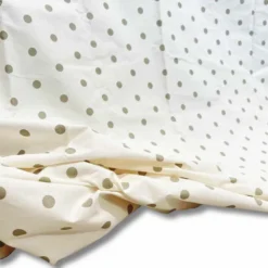 Copridivano Copritutto cotone leggero pois lino 260 x 280