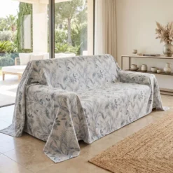 Copridivano Copritutto cotone leggero Dalisia Avio 170 x 295