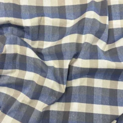 Copridivano copritutto Country quadretto azzurro 260 x 280