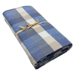 Copridivano copritutto Country quadretto azzurro 260 x 280