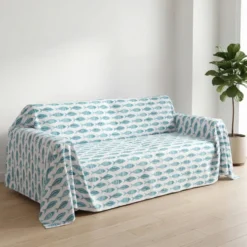 Copridivano copritutto leggero Sespi pesci tiffany 170 x 295