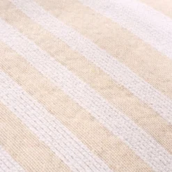 Copridivano Copritutto Natural Righe bianche e beige alternate 250x250