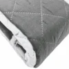 Copridivano 4 posti trapuntato antimacchia bicolor grigio chiaro - scuro