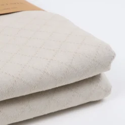 Copriletto arredatutto in Piquet Beige Matrimoniale