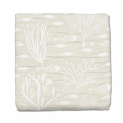 Copriletto frescolettojacquard festel oceano sabbia singolo