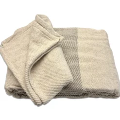 Copriletto in cotone estivo tapti rigato beige singolo