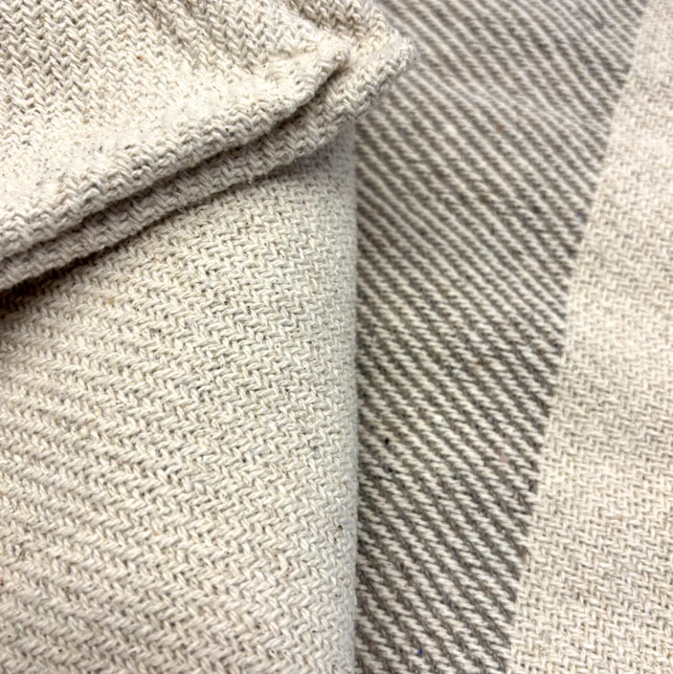 Copriletto in cotone estivo tapti rigato beige singolo