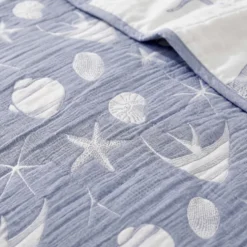 Copriletto Jacquard double face Charm Oltremare 170x260