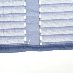 Copriletto mezzastagione jacquard Righe Geometriche Azzurro matrimoniale