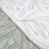 Copriletto mezzastagione jacquard Foglie Verdi matrimoniale