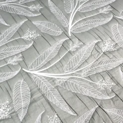 Copriletto mezzastagione jacquard Foglie Verdi matrimoniale