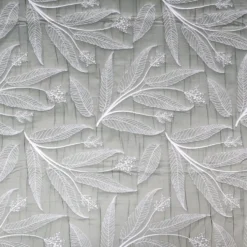 Copriletto mezzastagione jacquard Foglie Verdi matrimoniale