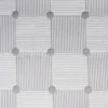 Copriletto mezzastagione jacquard Quadrato Pois Grigio matrimoniale