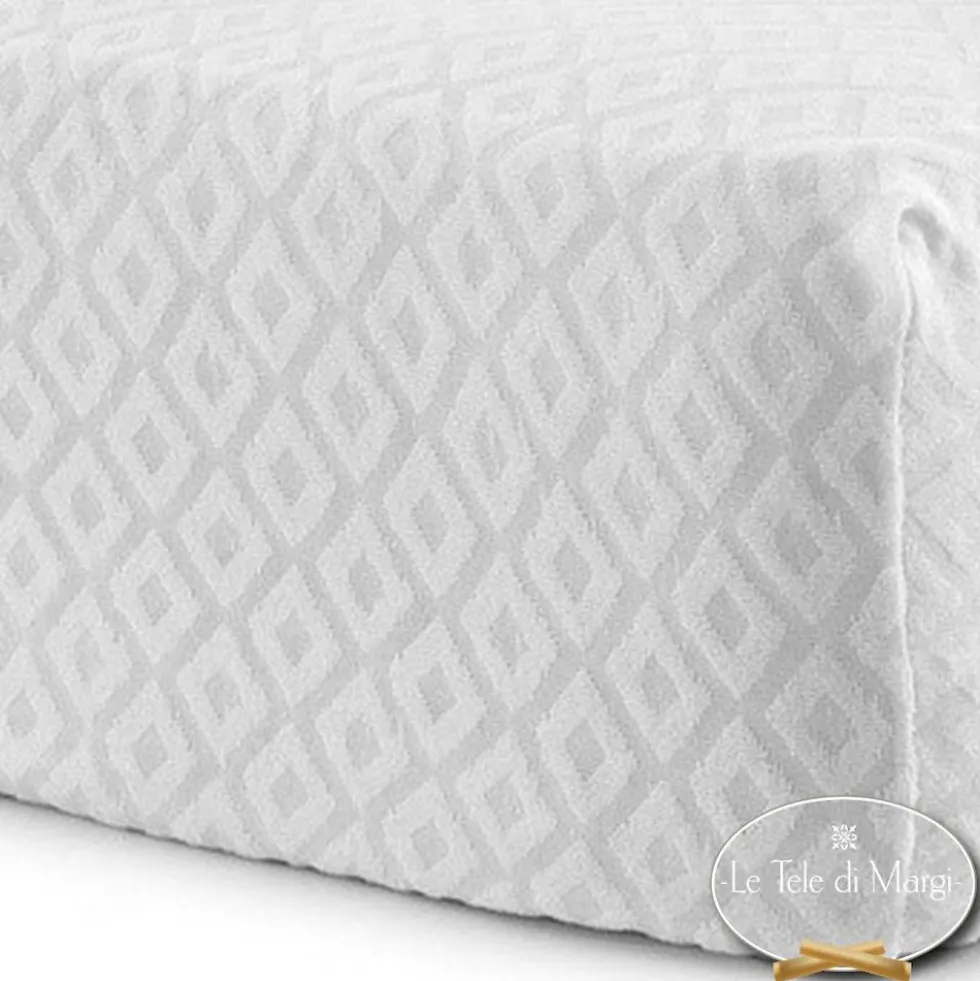 Coprimaterasso Jacquard spugna comfort piazza e mezzo