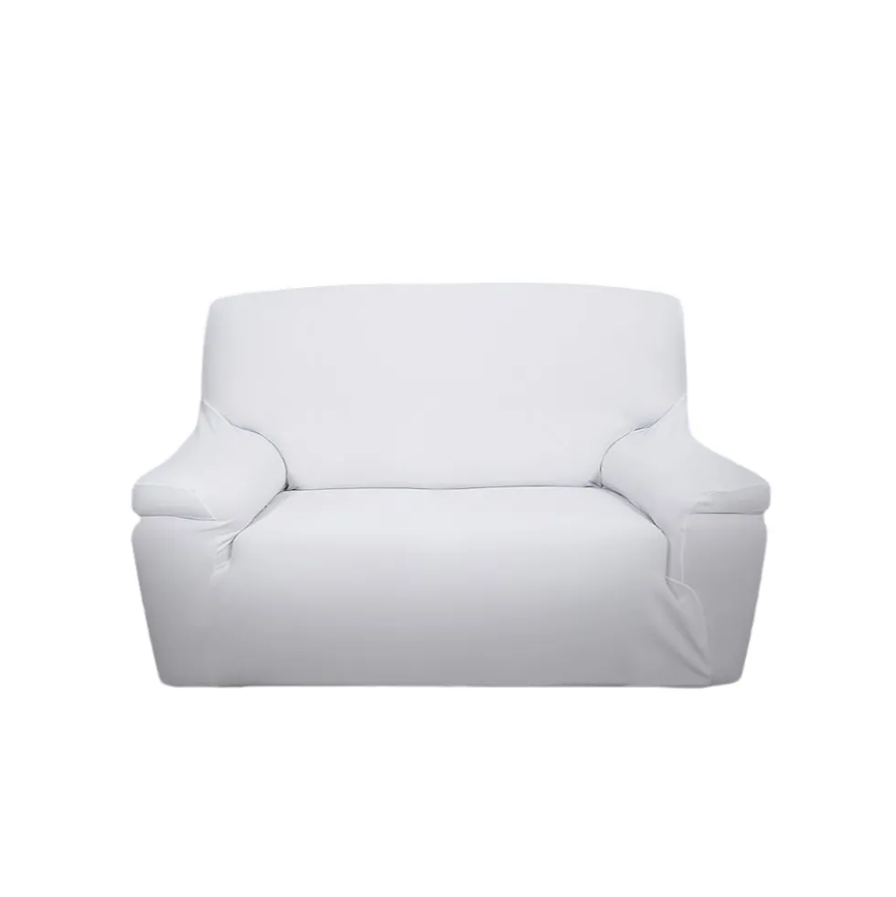 Copripoltrona in tessuto bielastico antimacchia bianco