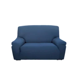 Copripoltrona in tessuto bielastico antimacchia blu