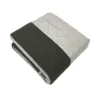 Copripoltrona trapuntato antimacchia bicolor grigio chiaro - scuro