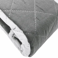 Copripoltrona trapuntato antimacchia bicolor grigio chiaro - scuro