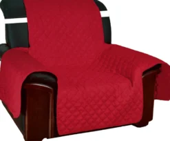 Copripoltrona trapuntato antimacchia bordeaux