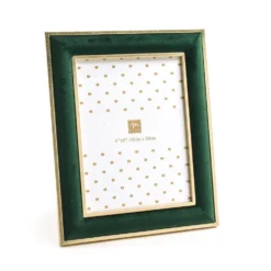 Cornice portafoto polistirene e velluto Verde 21 x 26 cm