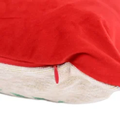 Cuscino Imbottito in gobelin cinigliato Christmas Patchwork 50 x 50
