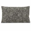 Cuscino Imbottito Jacquard Lumin Nero 30 x 50