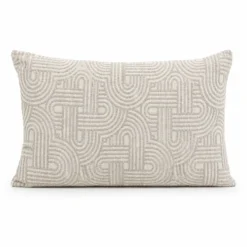 Cuscino Imbottito Jacquard Lumin Beige 30 x 50