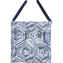 Cuscino per sedia Esagono azzurro