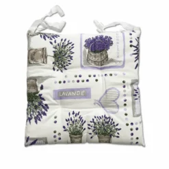 Cuscino per sedia Lavanda fondo bianco