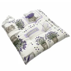 Cuscino per sedia Lavanda fondo bianco