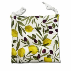 Cuscino per sedia Limoni e olive