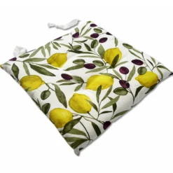 Cuscino per sedia Limoni e olive