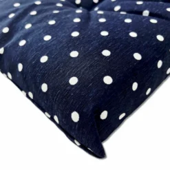 Cuscino per sedia Pois blu