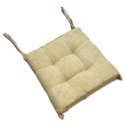 Cuscino per sedia tinta unita beige