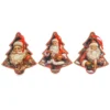 Decorazione Albero Tartan da appendere in ceramica Vintage Babbo 3