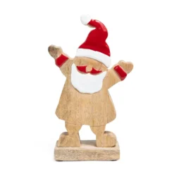 Decorazione Babbo in Legno Laccato