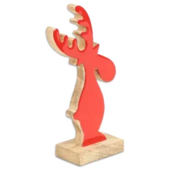 Decorazione Renna in Legno Laccato