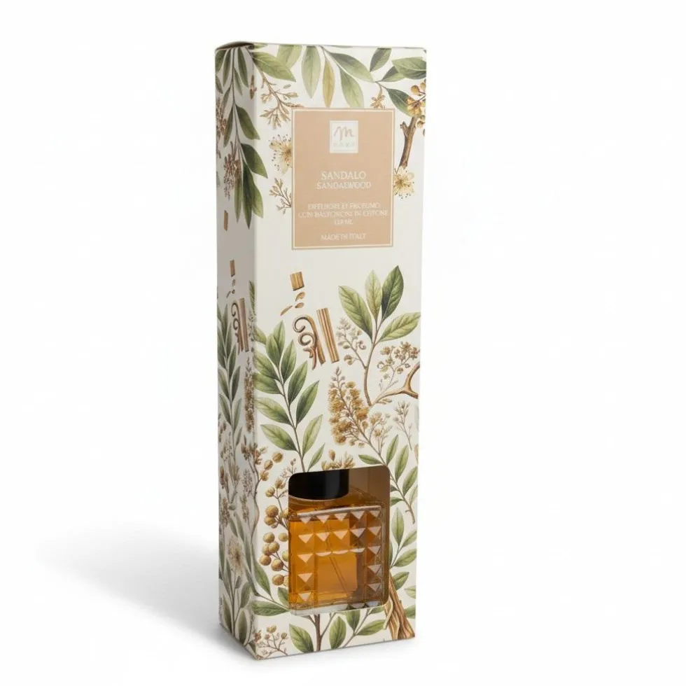 Diffusore di Fragranza Sandalo con bacchetti 120 ml